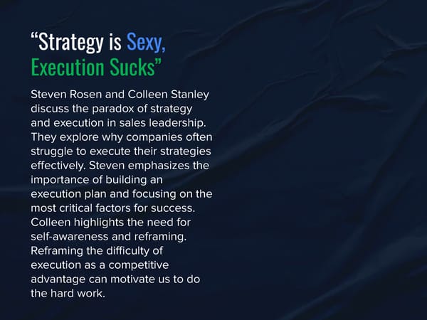 SLA Episode 3 - "Strategy is Sexy, Execution Sucks” - Page 3