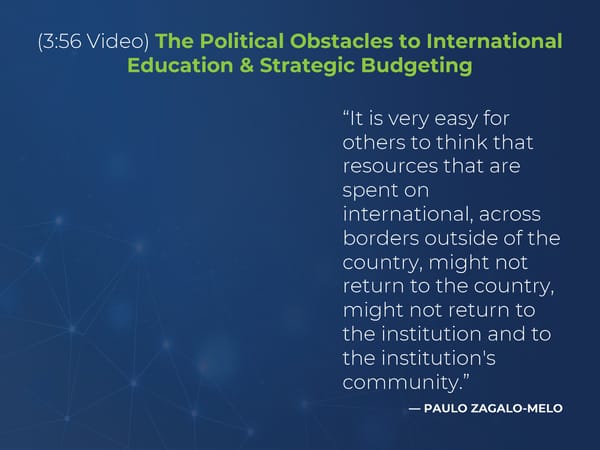 Paulo Zagalo-Melo - “Strategic Budgeting: Championing the Importance of International Education” - Page 12