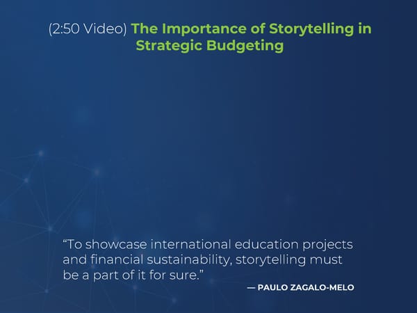 Paulo Zagalo-Melo - “Strategic Budgeting: Championing the Importance of International Education” - Page 15