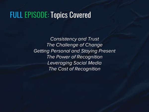 SLA Episode 9s - “The Power of a Recognition Sales Culture” - Page 5