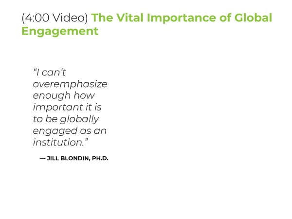 Jill Blondin - "Best Practices for Funding and Growing Global Engagement" - Page 6