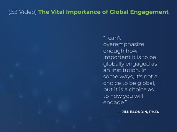 Jill Blondin - "Best Practices for Funding and Growing Global Engagement" - Page 14