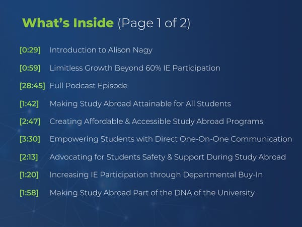 [TEMPLATE] Alison Nagy - “Tackle the Enrollment Cliff with 60% Study Abroad Participation” - Page 2