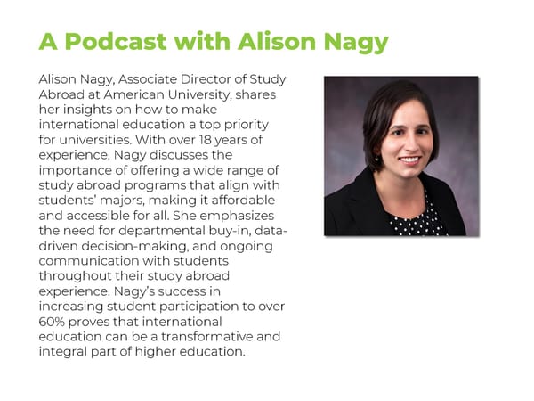 [TEMPLATE] Alison Nagy - “Tackle the Enrollment Cliff with 60% Study Abroad Participation” - Page 4