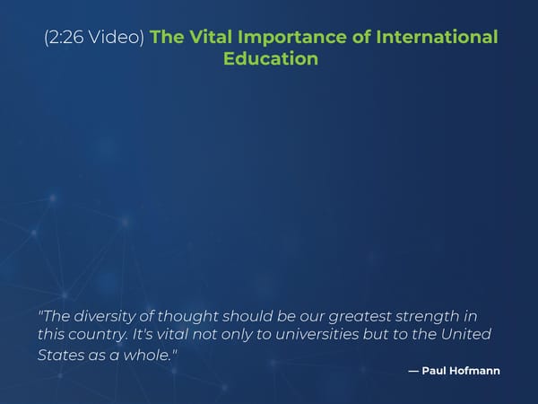 The Vital Importance of International Education - Page 11