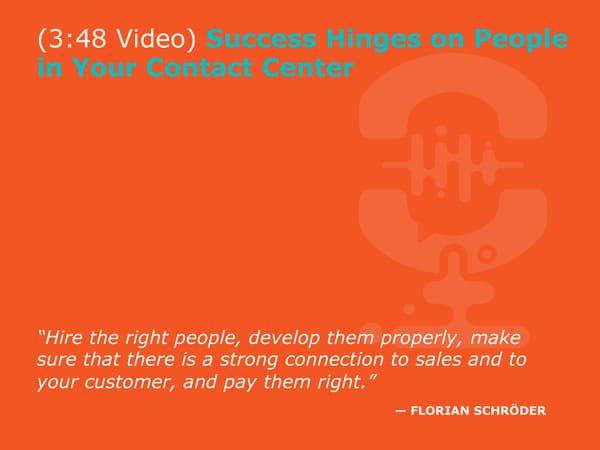 Florian Schröder - “Transforming Contact Centers: From Cost to Value Centers" - Page 11