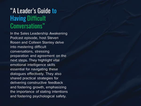 SLA Episode 12c -"A Leader's Guide to Having Difficult Conversations" - Page 3