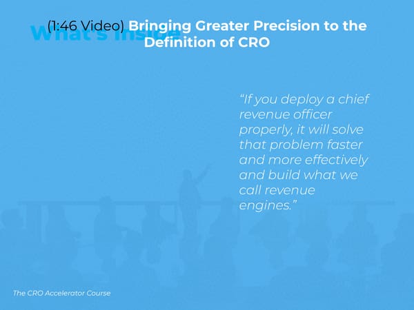 The CRO Collective:  Re-Defining and Developing Chief Revenue Officers - Page 11