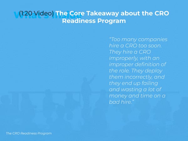 The CRO Collective:  Re-Defining and Developing Chief Revenue Officers - Page 20