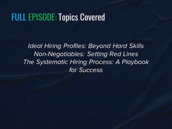 SLA Episode 13s -"Unlocking Success: Strategies to Avoid Costly Hiring Mistakes” - Page 5