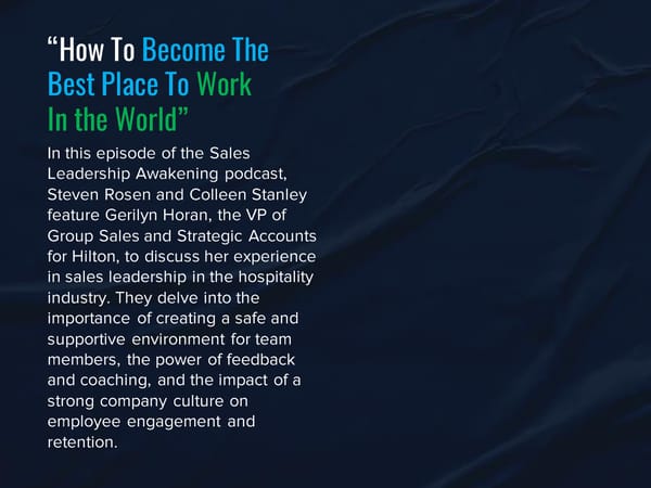 SLA Episode 14s - "How To Become The Best Place To Work In The World" - Page 3
