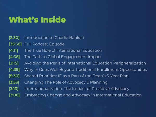 Charlie Bankart - “International Education: A Foundational Pillar for Universities” - Page 2