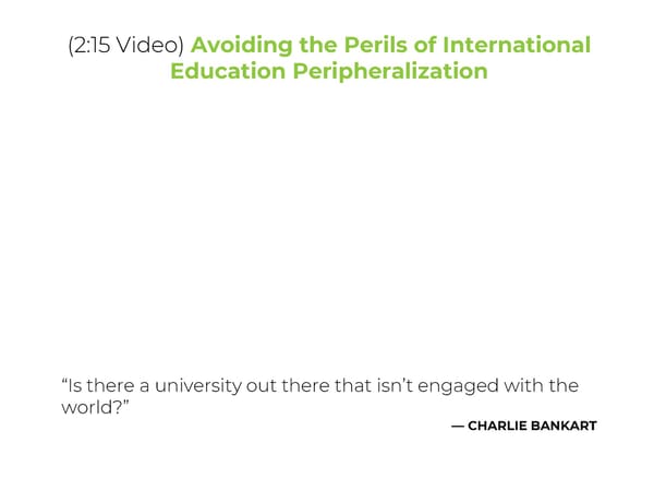 Charlie Bankart - “International Education: A Foundational Pillar for Universities” - Page 8