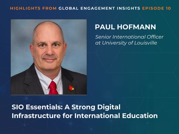 Paul Hofmann - “SIO Essentials: A Strong Digital Infrastructure for International Education” - Page 1