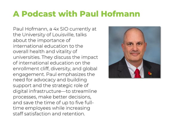 Paul Hofmann - “SIO Essentials: A Strong Digital Infrastructure for International Education” - Page 4