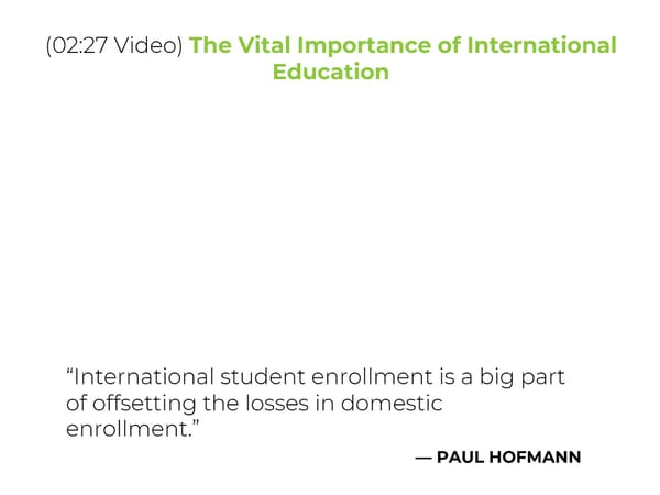 Paul Hofmann - “SIO Essentials: A Strong Digital Infrastructure for International Education” - Page 7