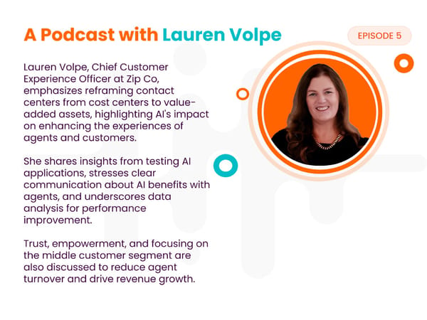 Lauren Volpe - "Creating Contact Centers that Directly Impact Company Performance" - Page 3