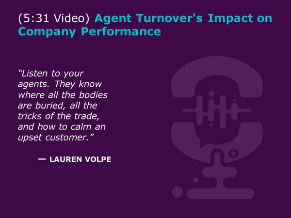 Lauren Volpe - "Creating Contact Centers that Directly Impact Company Performance" - Page 9