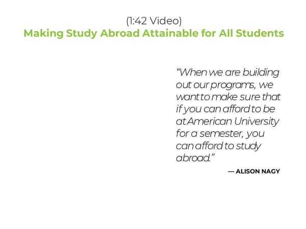Alison Nagy - “Tackle the Enrollment Cliff with 60% Study Abroad Participation” - Page 8