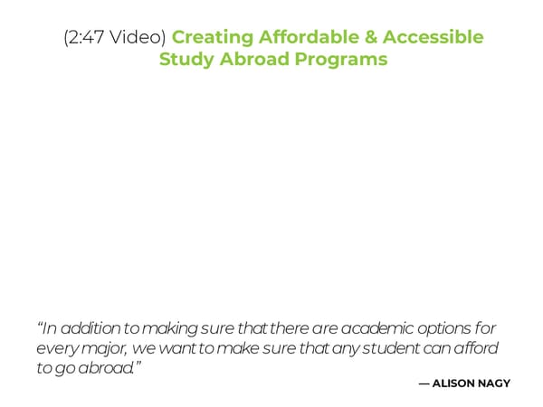 Alison Nagy - “Tackle the Enrollment Cliff with 60% Study Abroad Participation” - Page 9