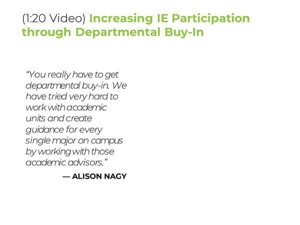Alison Nagy - “Tackle the Enrollment Cliff with 60% Study Abroad Participation” - Page 12