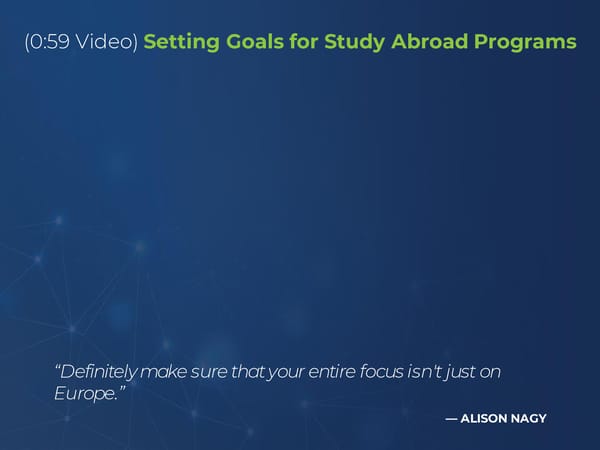 Alison Nagy - “Tackle the Enrollment Cliff with 60% Study Abroad Participation” - Page 18