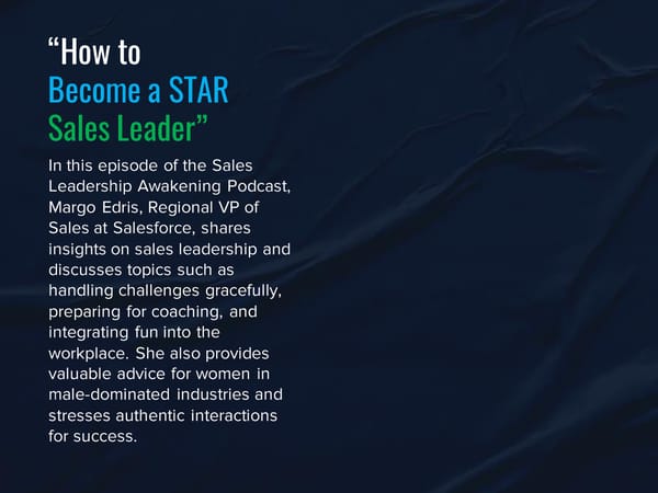 SLA Episode 17c - "How to become a STAR Sales Leader” - Page 3