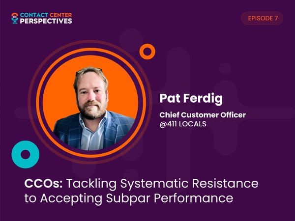 Pat Ferdig - “CCOs: Tackling Systematic Resistance to Accepting Subpar Performance” - Page 1