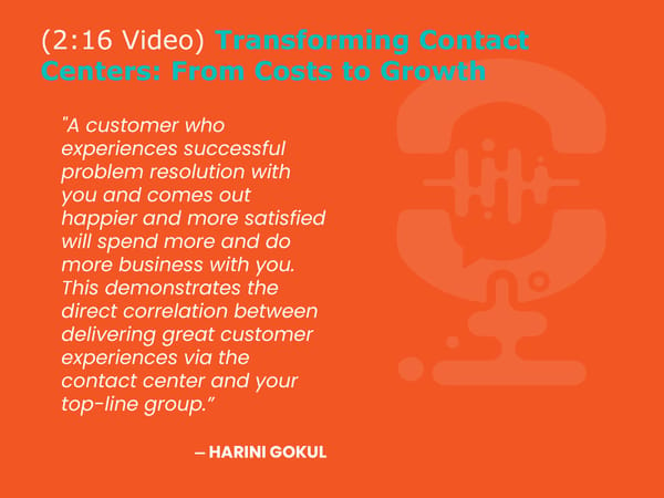 Harini Gokul - "Contact Centers: Accountability and Positive Impact on P&L" - Page 6