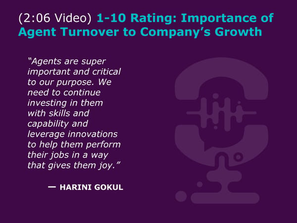 Harini Gokul - "Contact Centers: Accountability and Positive Impact on P&L" - Page 9