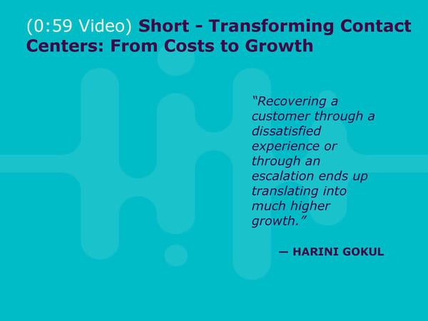 Harini Gokul - "Contact Centers: Accountability and Positive Impact on P&L" - Page 16