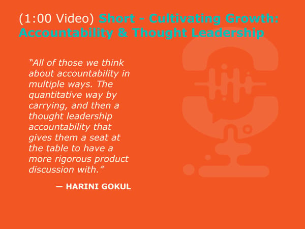 Harini Gokul - "Contact Centers: Accountability and Positive Impact on P&L" - Page 18