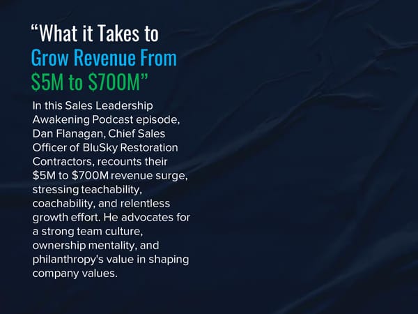 SLA Episode 19s - “What It Takes To Grow Revenues From 5M to $700M”  - Page 3