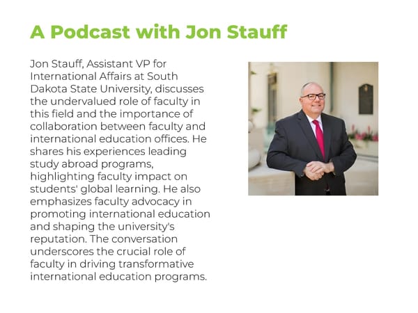 Jon Stauff- "The Undervalued Role of Faculty in International Education" - Page 3