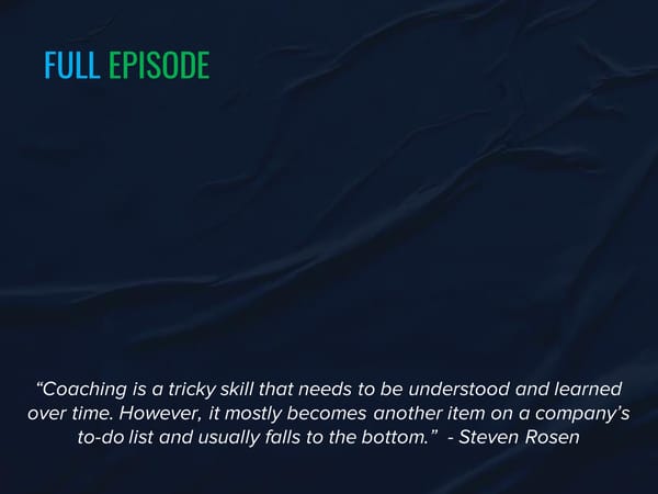 SLA Episode 22s - "The Coaching Conundrum—Why Sales Leaders Fail to Develop Their Team” - Page 4