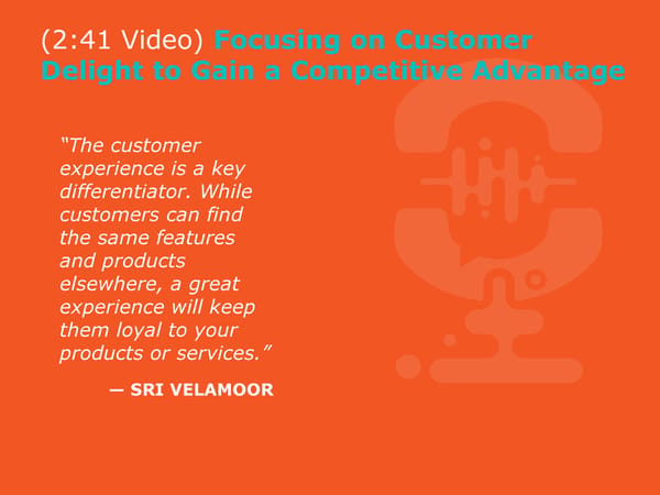 Sri Velamoor - "CX Revenue Engine: How to Delight Your Way to Growth" - Page 11