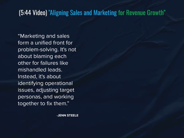 SLA Episode 23s - "Bridging the Gap Between Sales and Marketing” - Page 6