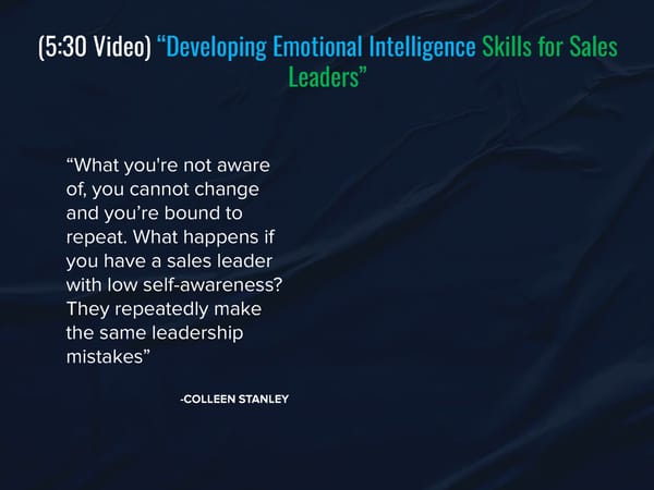 SLA Episode 24s - "Why Emotional Intelligence Matters In Sales Leadership” - Page 6