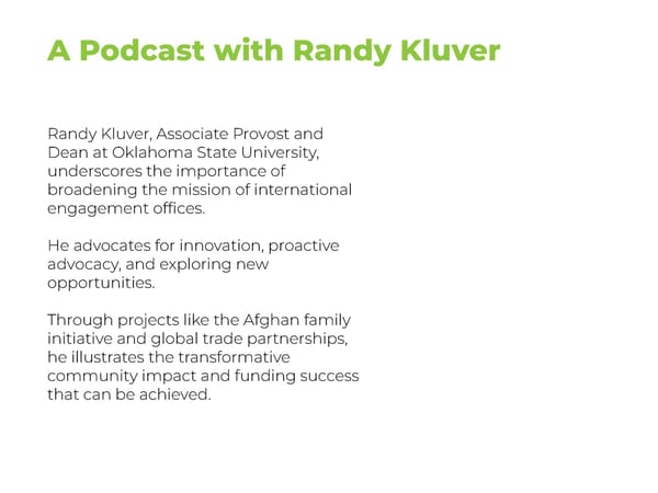 Randy Kluver - "SIOs: Expanding Your  Mission for Greater Success" - Page 3