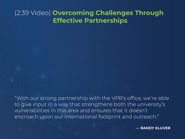 Randy Kluver - "SIOs: Expanding Your  Mission for Greater Success" - Page 10