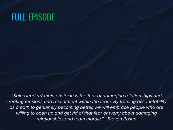 SLA Episode 25s - "The Accountability Dilemma: Why Holding Reps Accountable is Easier Said Than Done” - Page 4