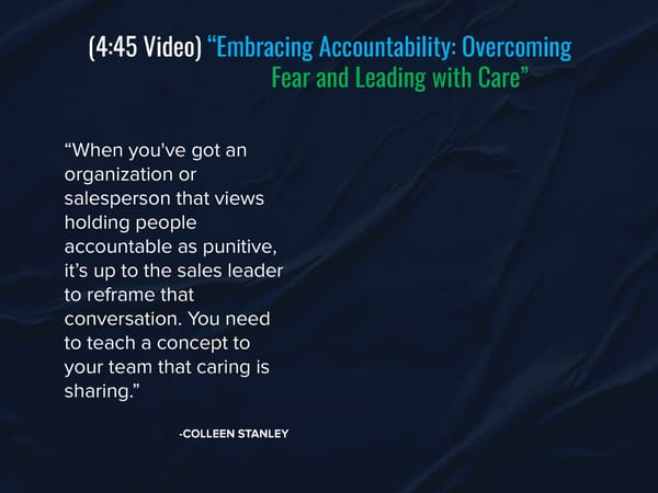 SLA Episode 25s - "The Accountability Dilemma: Why Holding Reps Accountable is Easier Said Than Done” - Page 6