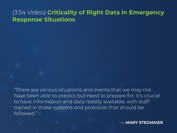 Mary Stegmaier- "How SIOs Use Data to Transform and Save Lives" - Page 10