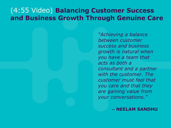 Neelam Sandhu - "CX Leaders: How to Help Sales Close Larger Deals?" - Page 8