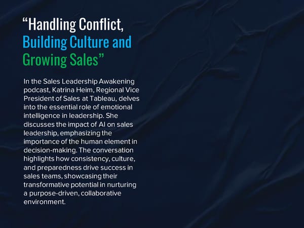 SLA Episode 27s - "Handling Conflict, Building Culture and Growing Sales” - Page 3