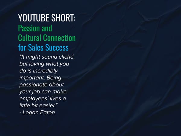 SLA Episode 28s - “The Power of Passion and Culture In Driving Sales Success” - Page 7