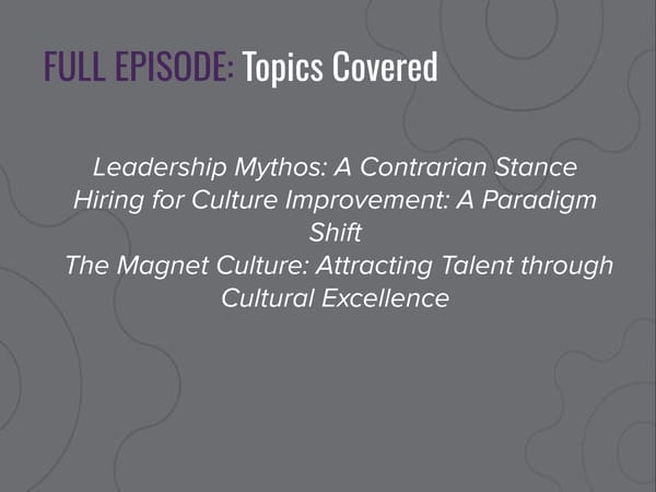 CEO Growth Talks: Kyle Buckett Podcast "Beyond Leadership: Exploring Business Performance and Culture" - Page 5