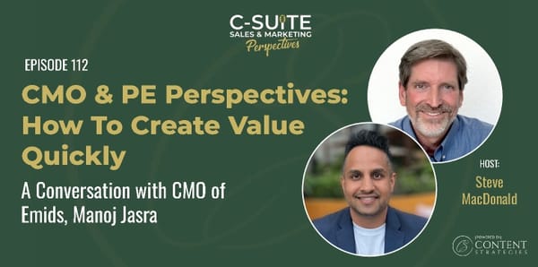 CMO & PE Perspectives: How To Create Value Quickly - Page 1