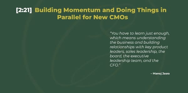 CMO & PE Perspectives: How To Create Value Quickly - Page 7