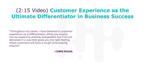 Chris Rojas - "Building Customer Service from the Ground Up" - Page 10